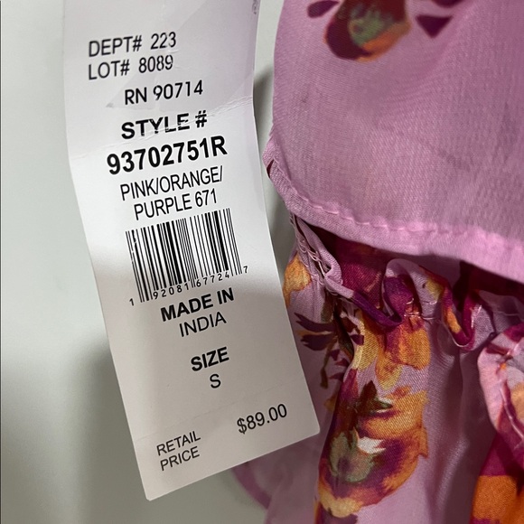 Sam & Jess Floral Ruffle Mini Dress - Size Small - Picture 6 of 8